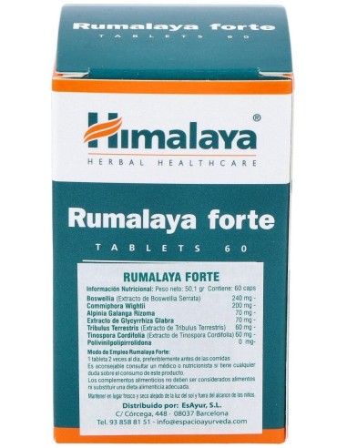Rumalaya Forte 60Cap. de Himalaya