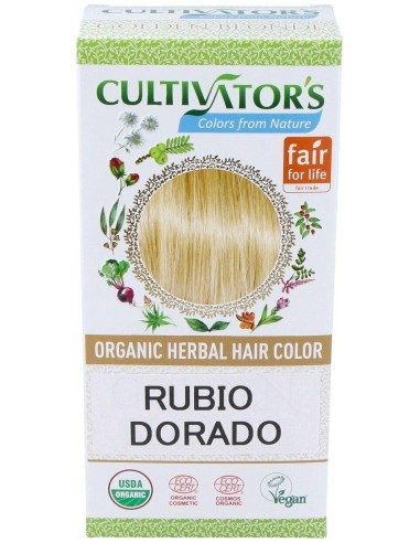 Rubio Dorado Tinte Organico 100Gr. Ecocert de Cultivators