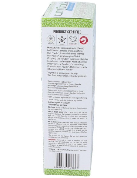 Rubio Dorado Tinte Organico 100Gr. Ecocert de Cultivators