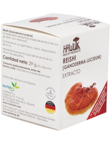 Reishi Extracto Puro 60Vcaps. de Hawlik