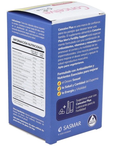 Conceive Plus Apoyo Fertilidad Masculina 60Cap de Sasmar