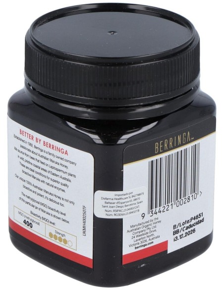 Miel De Manuka 400Mgo 250Gr. de Berringa