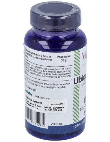 Ubiquinol Qh +Vesisorb 50Perlas de Vbyotics