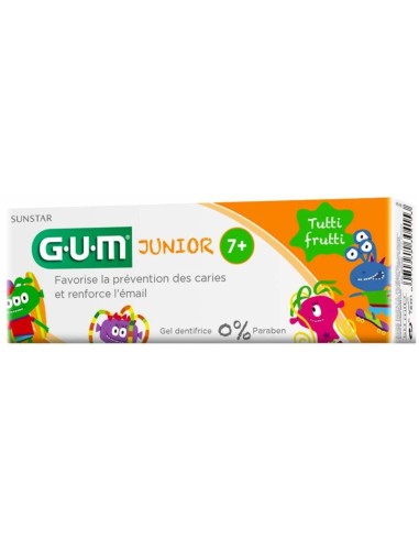 Junior Pasta Dental Infantil Fresa 7-12 Años 50Ml de Gum
