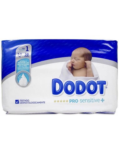 Dodot Pañal Inf Pro Sensitive T1 2-5 Kg 38 U de Dodot