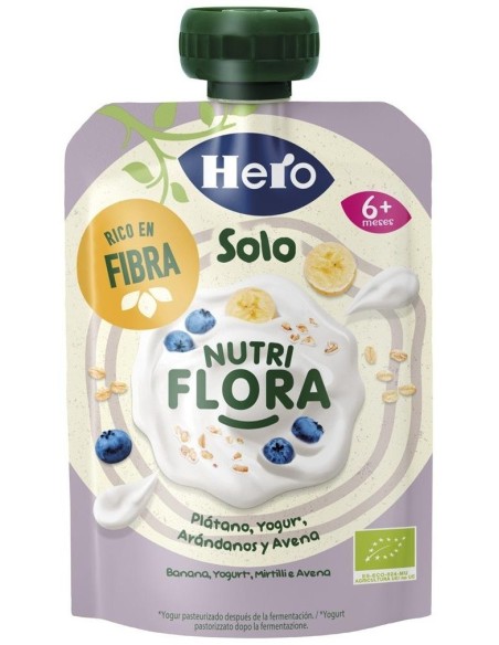 Hero Nutri Flora Platano-Arand-Yogur Eco 100Gr. de Hero