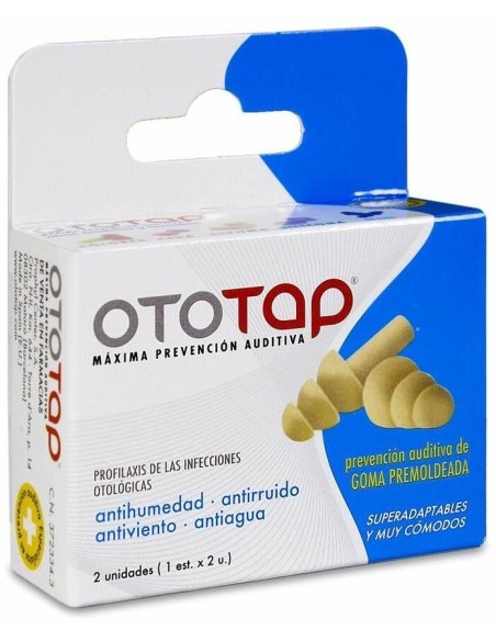 Tapon Oido Ototap Goma Premoldeada 2Un de Ototap