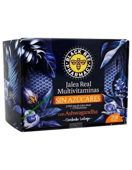 Black Bee Jalea Real Multivitaminas S/Azucar 20 Amp de Black Bee