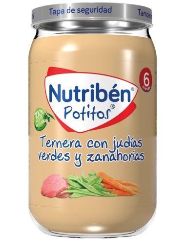 Nutriben Potito Ternera-Judias V-Zanahoria 235Gr. de Nutriben