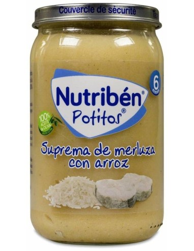 Nutriben Potito Suprema Merluza Arroz 235Gr.+6M de Nutriben
