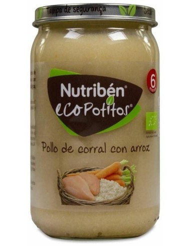 Nutriben Eco Potito Pollo Corral Arroz 235Gr.+6M de Nutriben