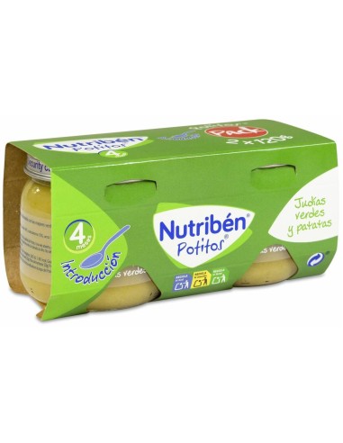 Nutriben Pack Potito Inicio Verduras 2 X120Gr de Nutriben