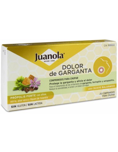 Juanola Propolis Forte Garganta Sabor Suave 20Comp de Juanola