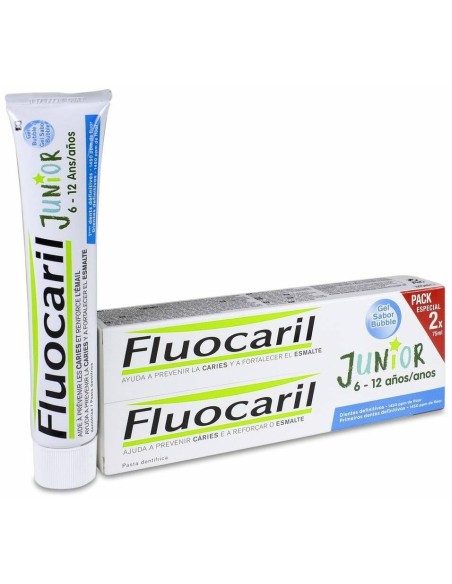 Fluocaril Junior Gel Duplo Bubble Dentifri 2X75Ml. de Fluocaril