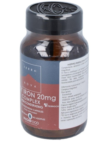 Hierro Bisglicinato 20 Mg Complex 100 Vcáps de Terranova