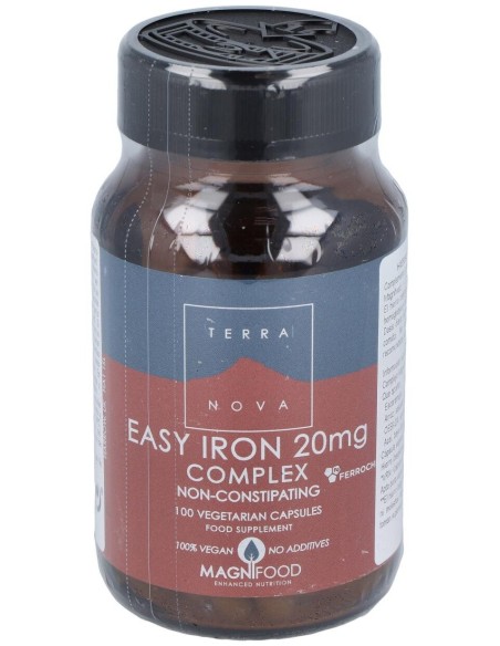 Hierro Bisglicinato 20Mg. 100Vcap. de Terranova