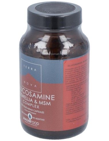Glucosamina, Boswelia Y Msm Complex  100 Vcáps  de Terranova