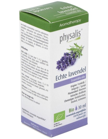 Esencia Lavanda Verdadera 30Ml. Bio de Physalis