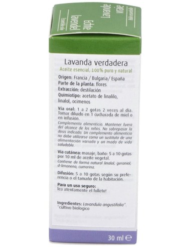 Esencia Lavanda Verdadera 30Ml. Bio de Physalis