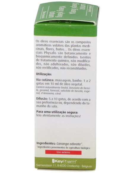 Esencia Ylang-Ylang 10Ml. Bio de Physalis