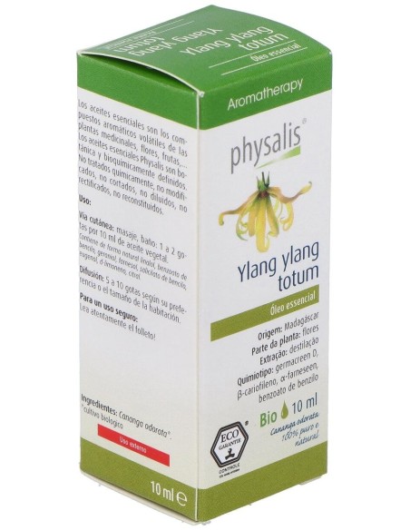 Esencia Ylang-Ylang 10Ml. Bio de Physalis