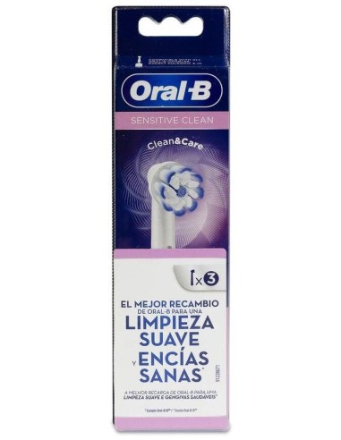 Recambio Cepillo Recargable Sensitive 3Ud de Oral-B