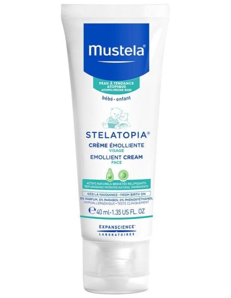 Stelatopia Crema Facial Emoliente Bebe-Niño 40Ml. de Mustela