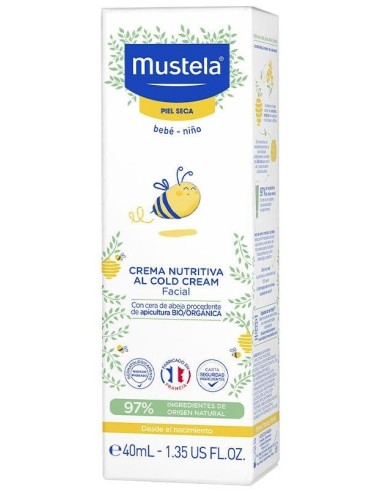 Crema Facial Al Cold Cream Nutritiva Bebe-Niño 40M de Mustela
