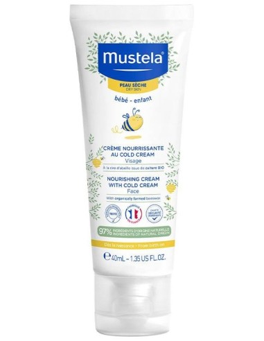 Crema Facial Al Cold Cream Nutritiva Bebe-Niño 40M de Mustela