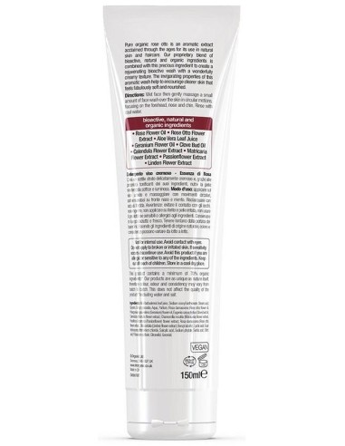 Limpiador Facial Piel Madura Rosa De Otto 150Ml de Dr. Organic