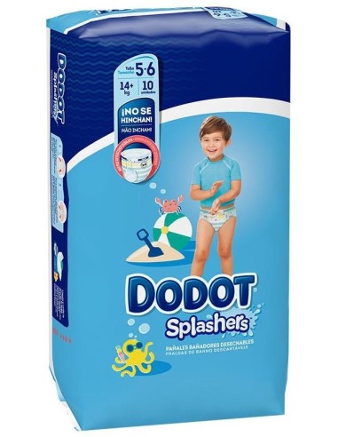 Dodot Pañal Inf Bañador Splashers T-5 +14 Kg 10 Un de Dodot