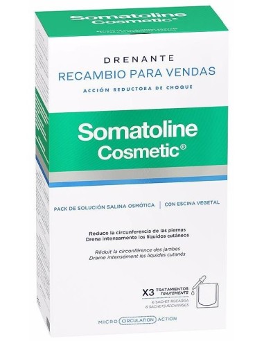 Somatoline Vendas Reductoras Drenantes Recambio 6U de Somatoline
