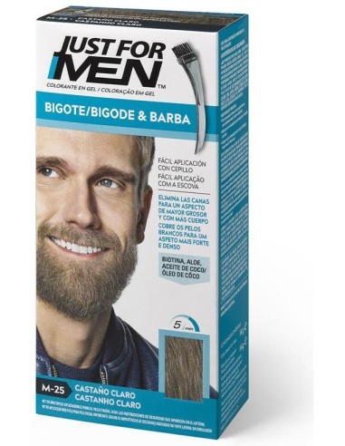 Just For Men Bigote Barba Castaño Claro M25 de Just For Men