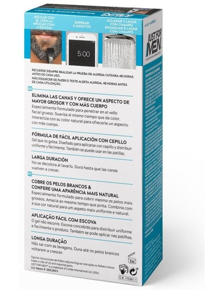 Just For Men Bigote Barba Moreno M45 de Just For Men