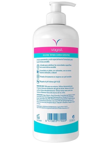 Vagisil Higiene Intima Sensitive 500 Ml de Vagisil