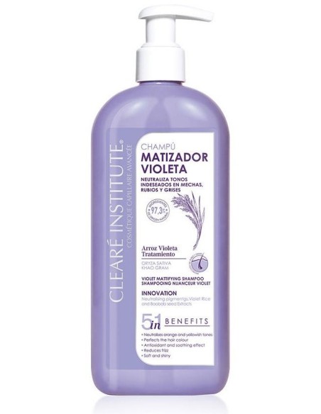 Matizador Violeta Champu 400Ml. de Cleare Institute
