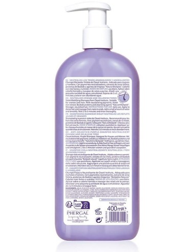 Matizador Violeta Champu 400Ml. de Cleare Institute