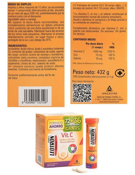 Leotron Vit.C 72+36Comp de Leotron