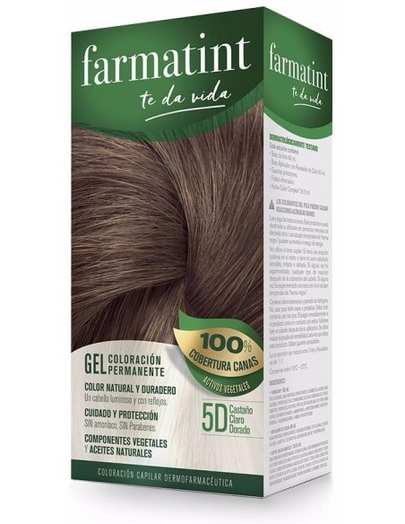 Farmatint Gel 5D Castaño Claro Dorado 135 Mililitros Farmatint
