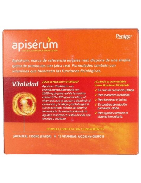 Apiserum Vitalidad 18Viales de Apiserum