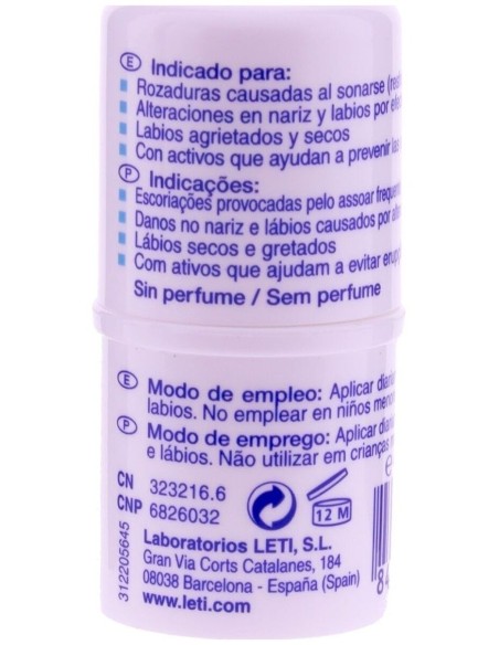Letibalm Repair Balsamo Nariz-Labios Stick 4Gr de Leti