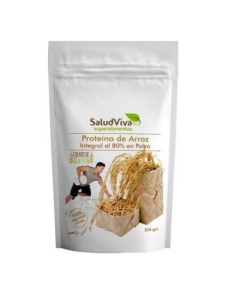 Proteina De Arroz Al 80%  250Gr. Bio Sg S/A Vegan de Salud Viva