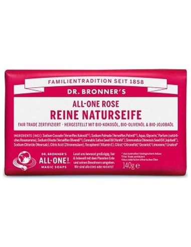 Jabon En Pastilla Rosas 140Gr. de Dr. Bronner´S