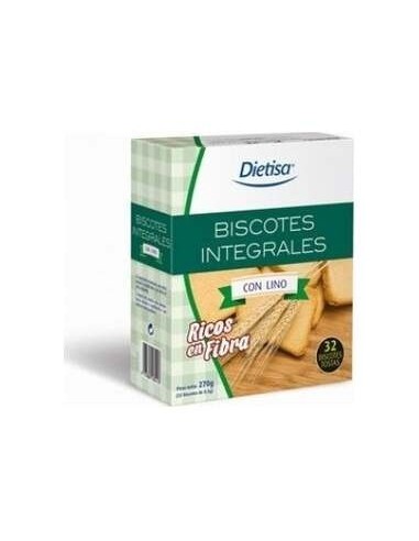Biscotes Integrales Con Lino 270 G de Dielisa®