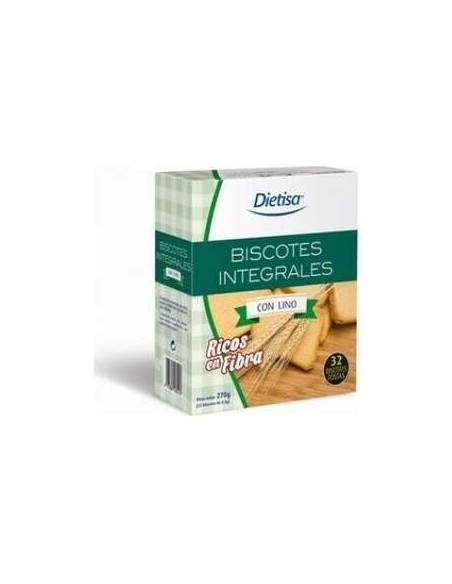 Biscotes Con Lino Integrales 270Gr. de Dietisa (Dielisa)