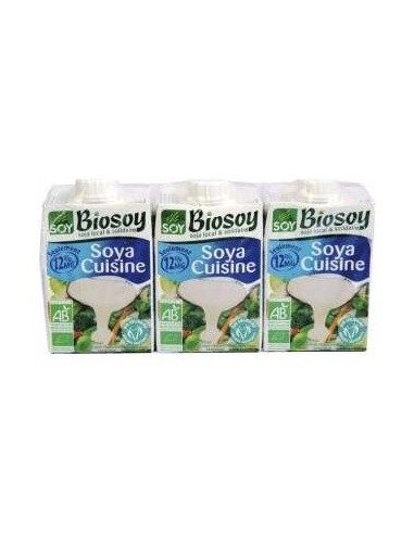 Crema De Soja Cuisine Para Cocinar 3Uds. Bio de Soy