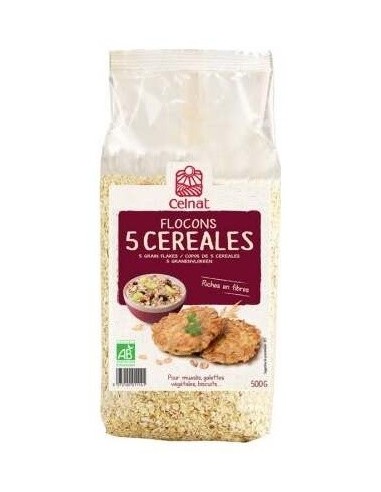 Copos 5 Cereales Bio 500Gr. de Celnat