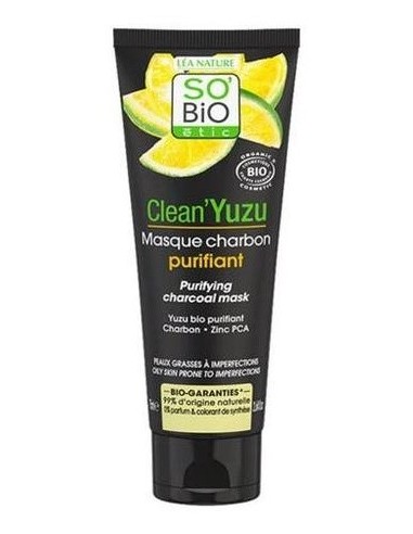 Mascarilla Facial Clean Yuzu Purificante 75Ml. de So´Bio Etic