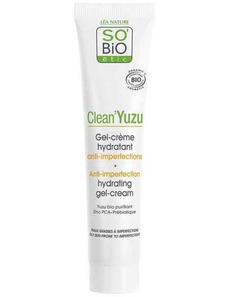 Crema Gel Hidratante Clean Yuzu Anti Imperfec 50Ml de So´Bio Etic