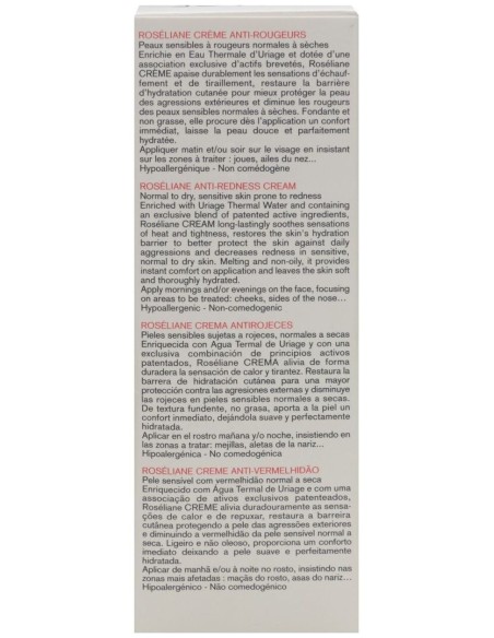 Roseliane Crema Antirojeces 40Ml. de Uriage